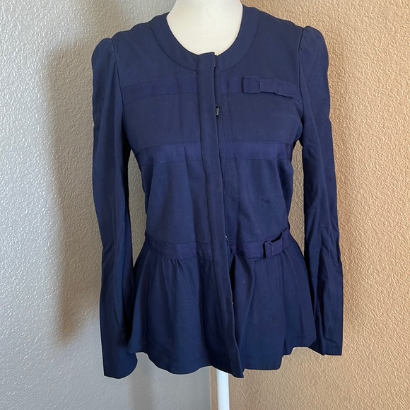 *Vinyard Vines - Size 0 - blue snap front jacket - Picture 1 of 5